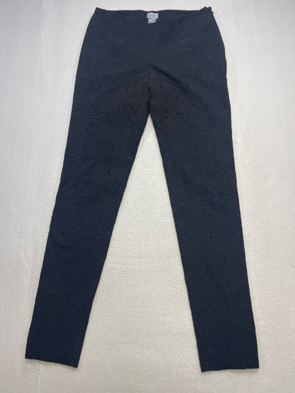 Cache Black Textured Slim Fit Dress Pants Size 0 Elegant Career Work Pants